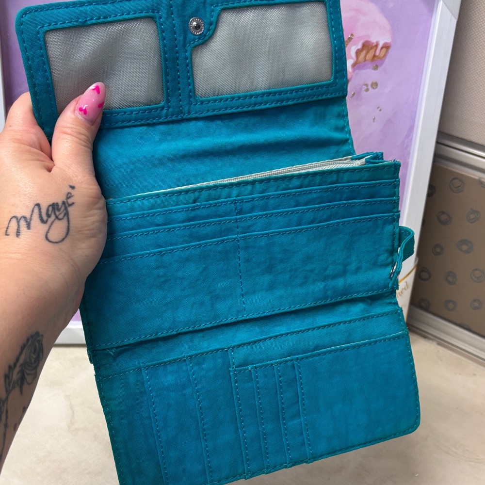 Kipling Turquoise Wallet - Picture 4 of 9